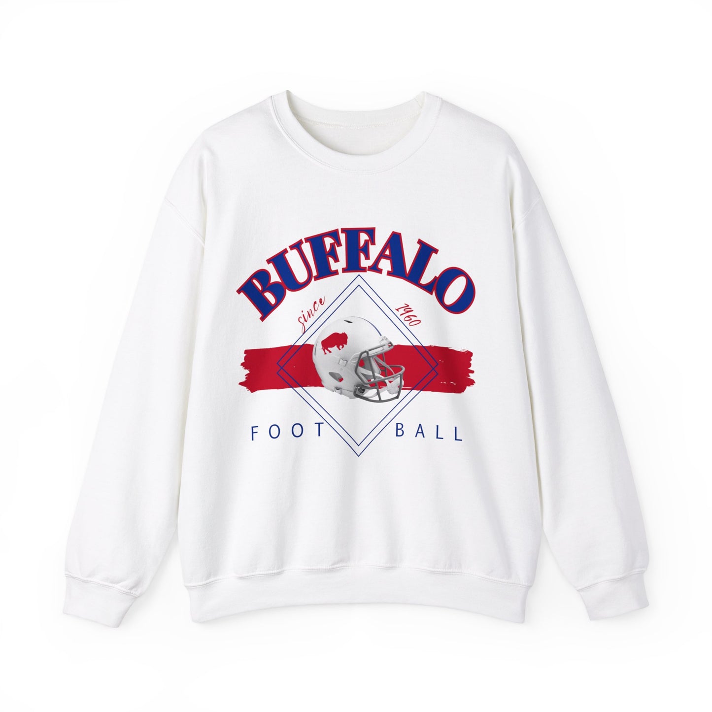 Logo Buffalo Football Unisex Heavy Blend Crewneck Sweatshirt