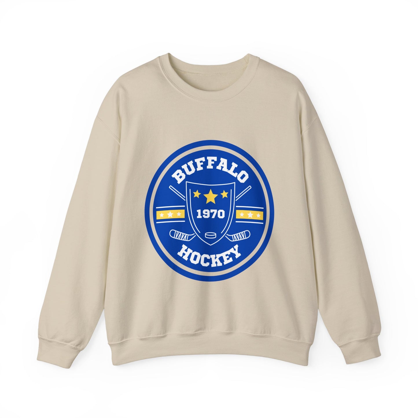 Buffalo Hockey Unisex Heavy Blend Crewneck Sweatshirt