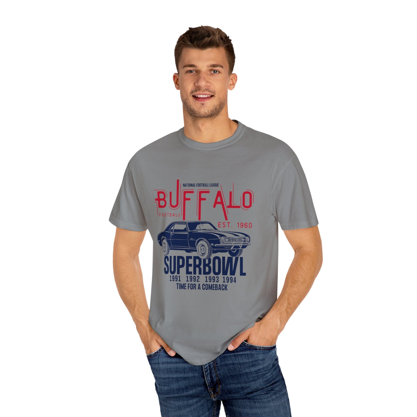 Vintage Buffalo Bills Unisex Garment-Dyed T-shirt