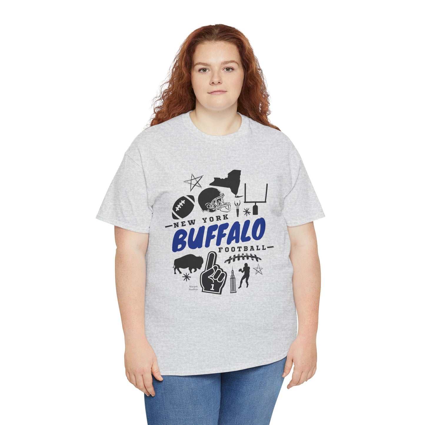 New York Buffalo Football Unisex Heavy Cotton Tee