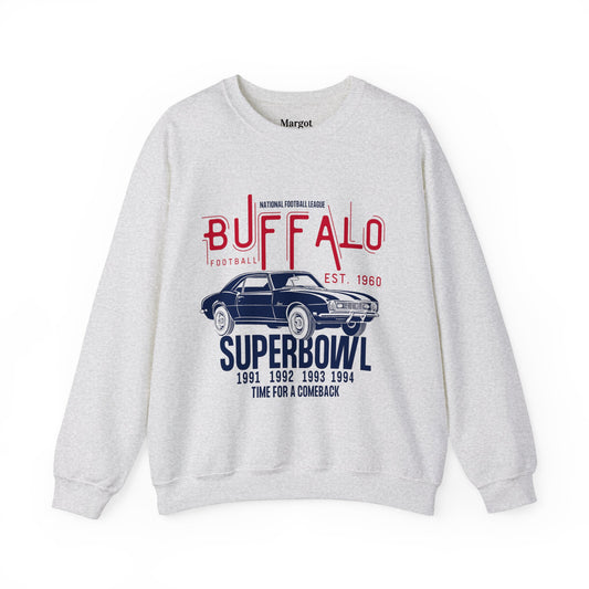Vintage Buffalo Football Unisex Heavy Blend™ Crewneck