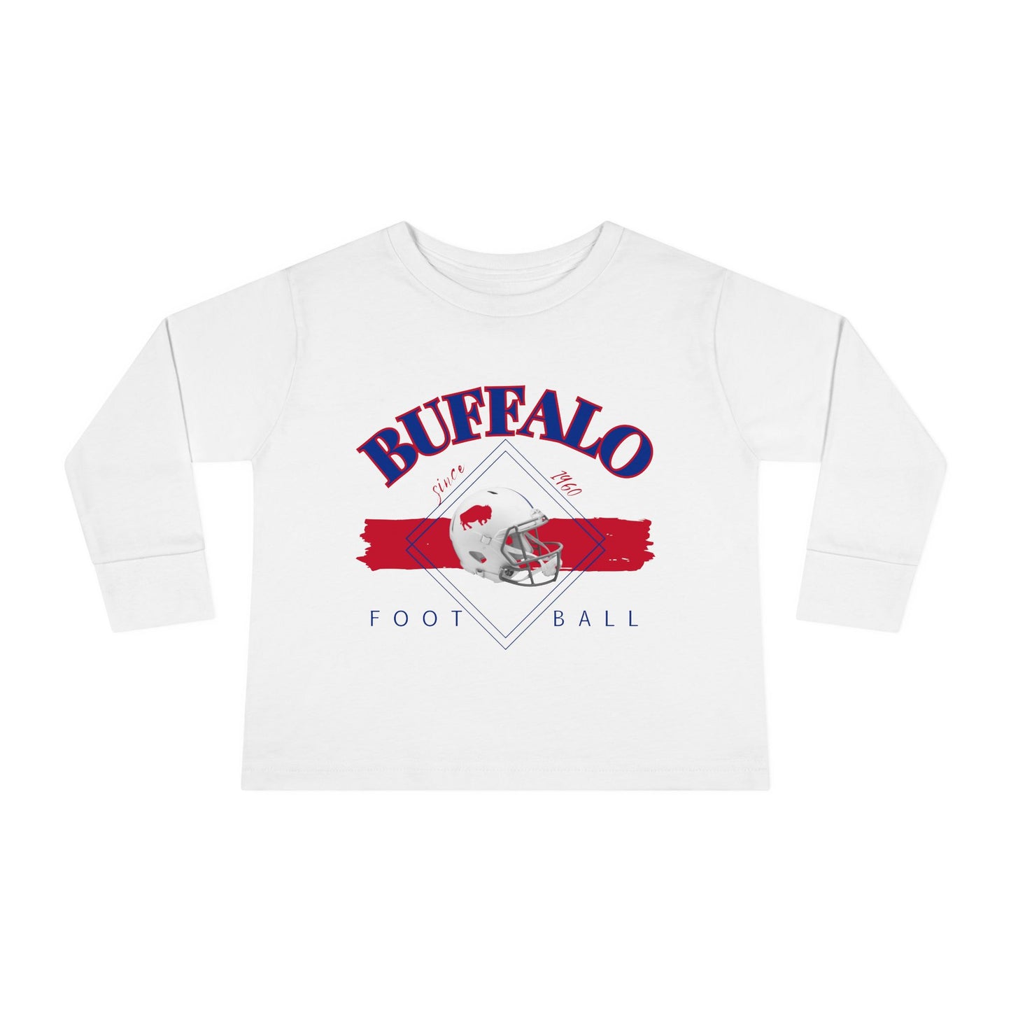 Toddler Long Sleeve Buffalo Football Logo Tee