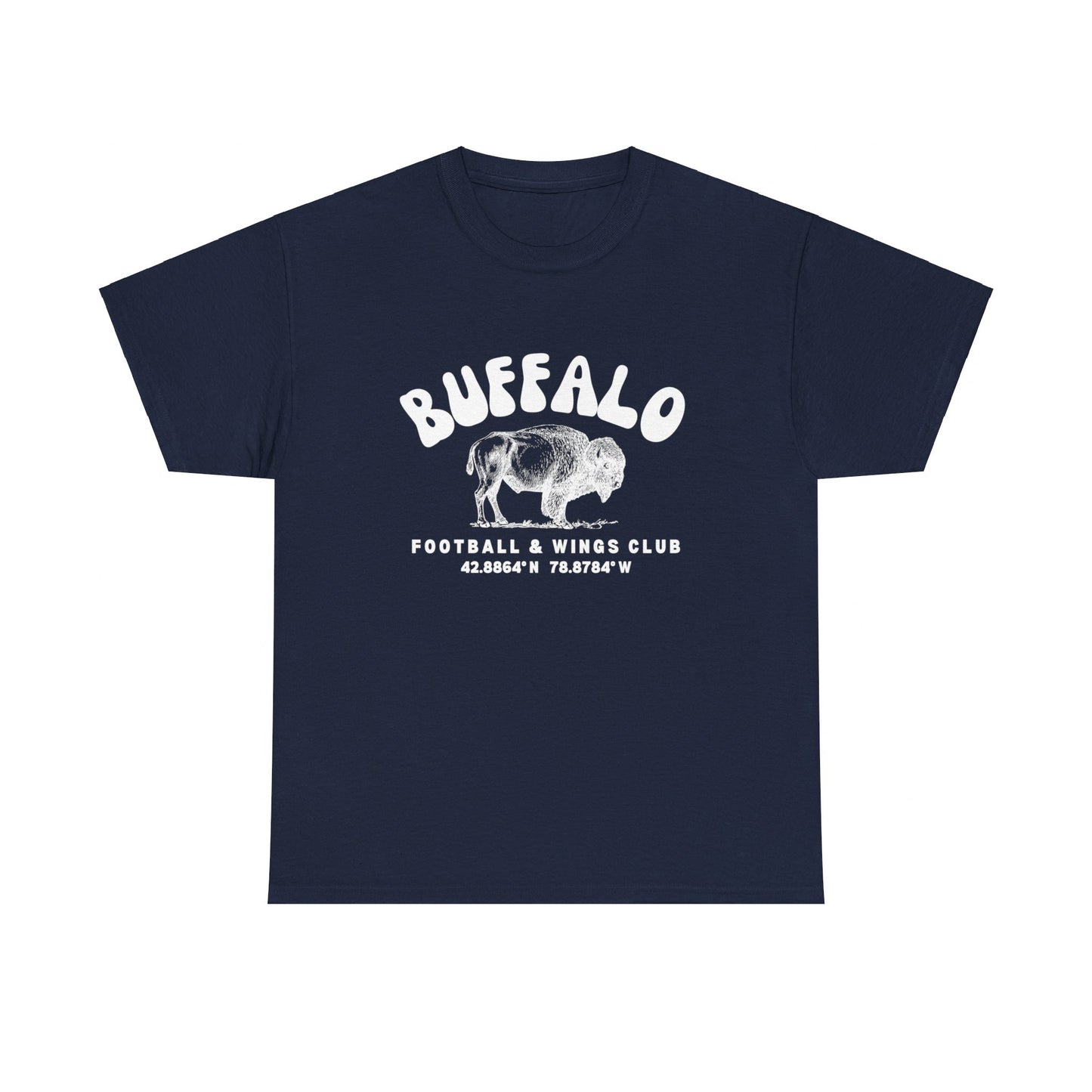 Buffalo Football and Wings Club Unisex Heavy Cotton Tee