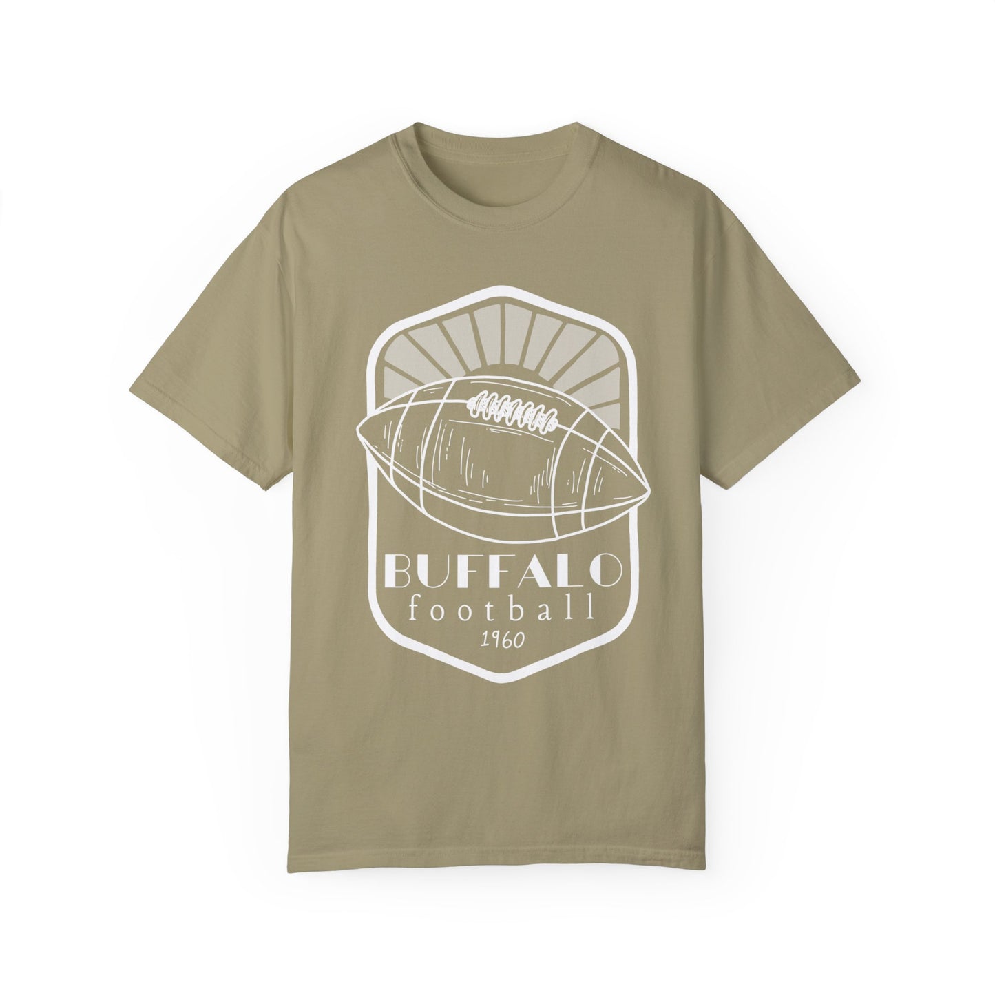 "Vintage" Buffalo Football Graphic Logo Unisex Garment-Dyed T-shirt