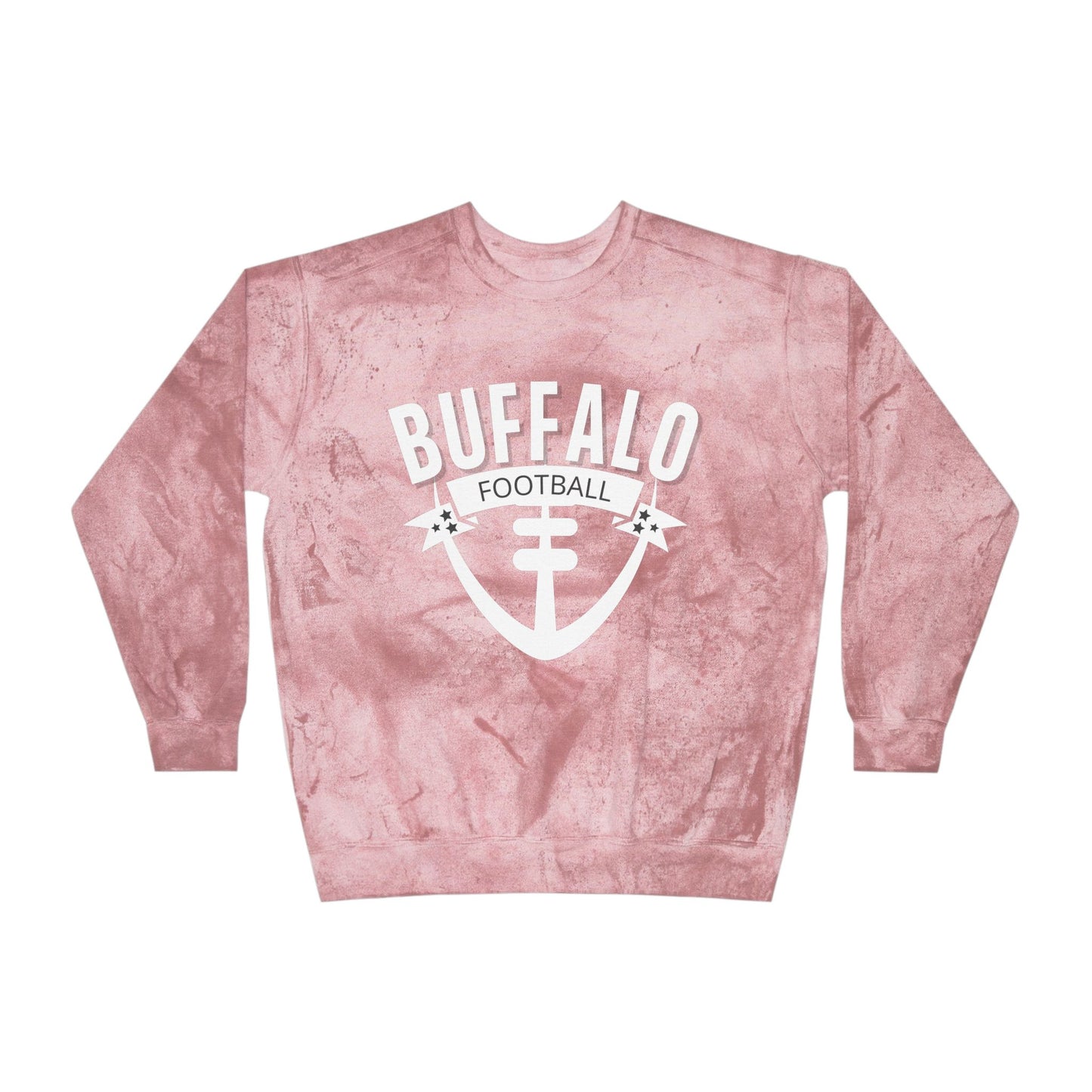 Buffalo Football Unisex Color Blast Crewneck Sweatshirt