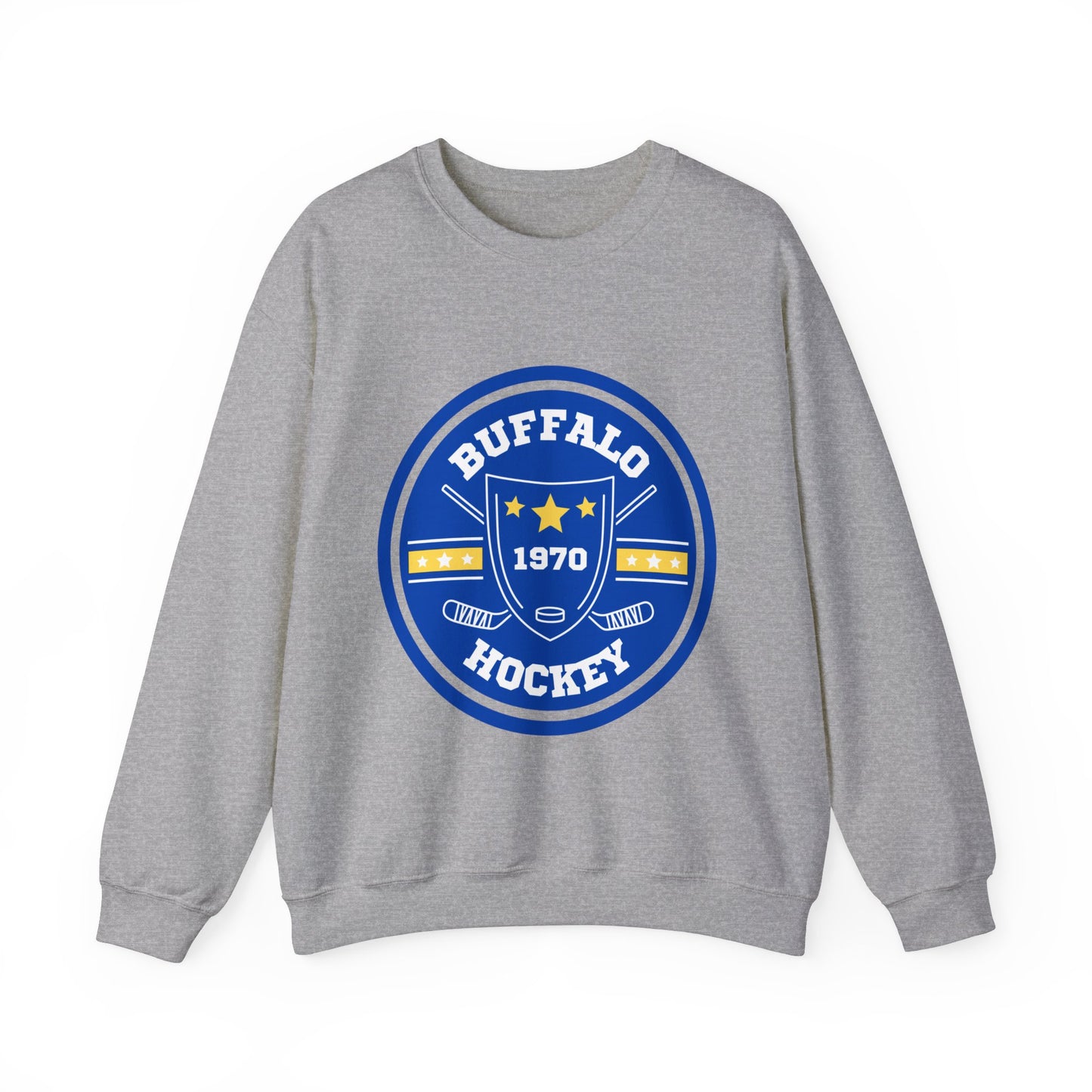 Buffalo Hockey Unisex Heavy Blend Crewneck Sweatshirt