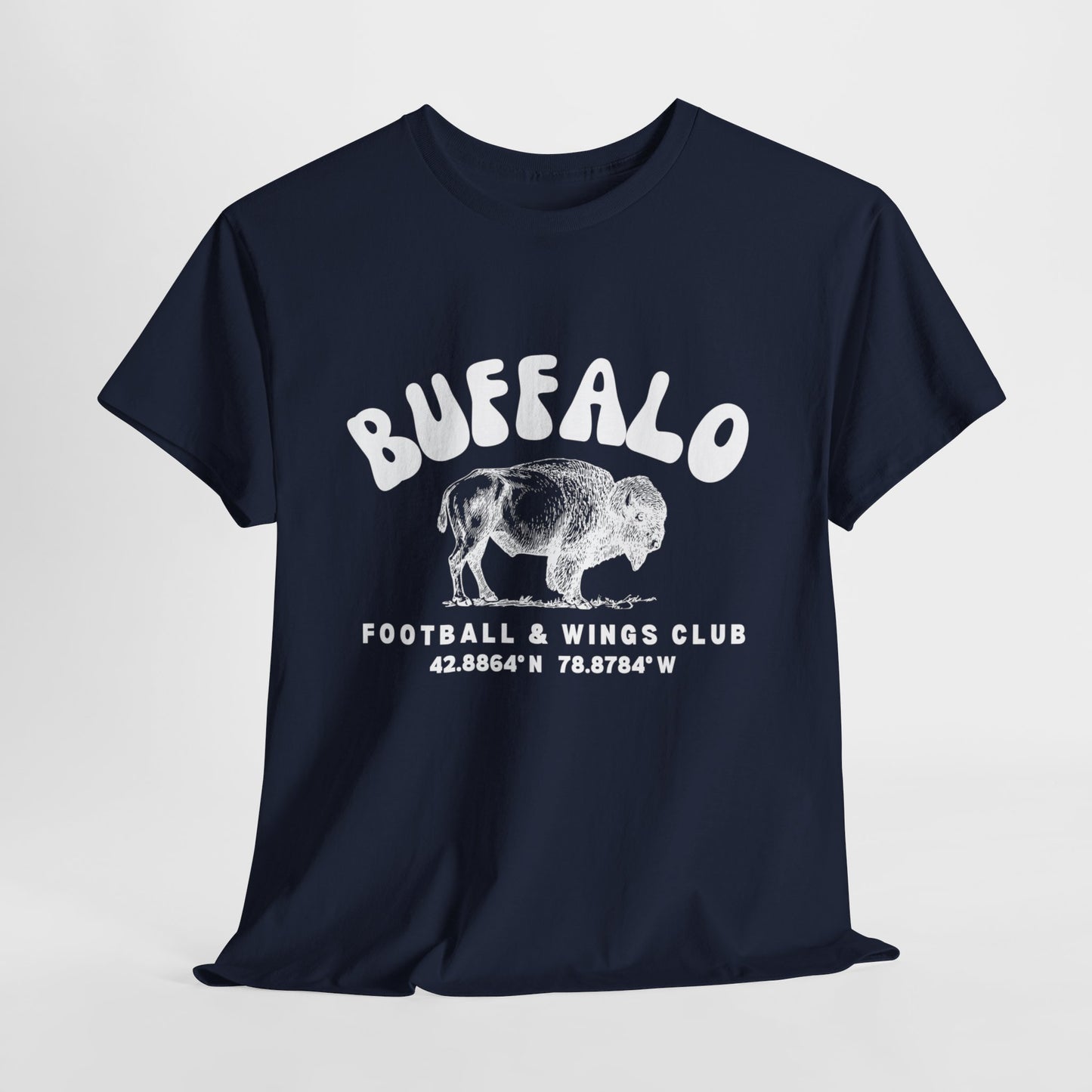 Buffalo Football and Wings Club Unisex Heavy Cotton Tee