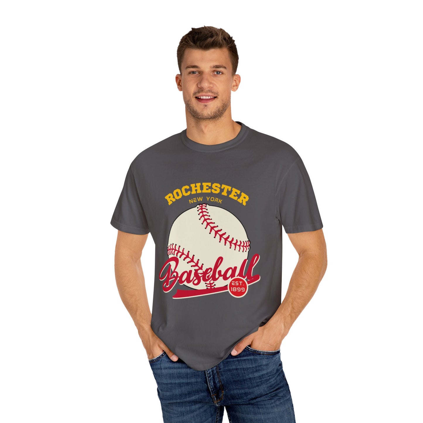 Rochester Baseball Unisex Garment-Dyed T-shirt