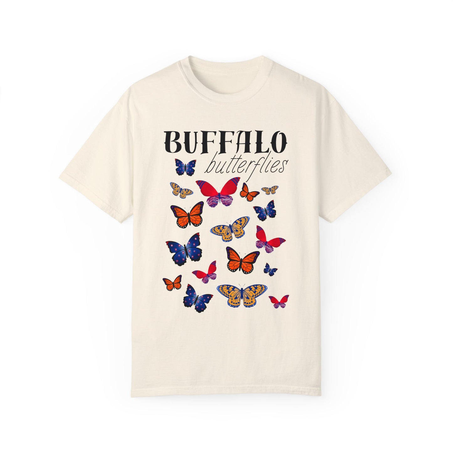 Buffalo Butterflies Unisex Garment-Dyed T-shirt