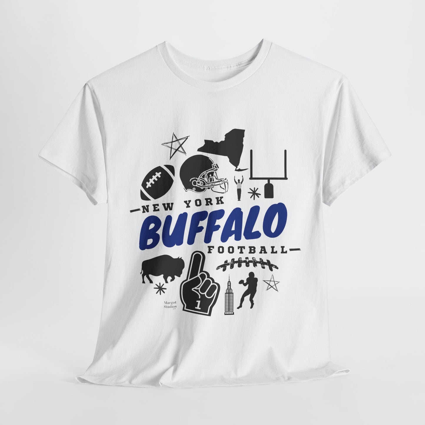 New York Buffalo Football Unisex Heavy Cotton Tee