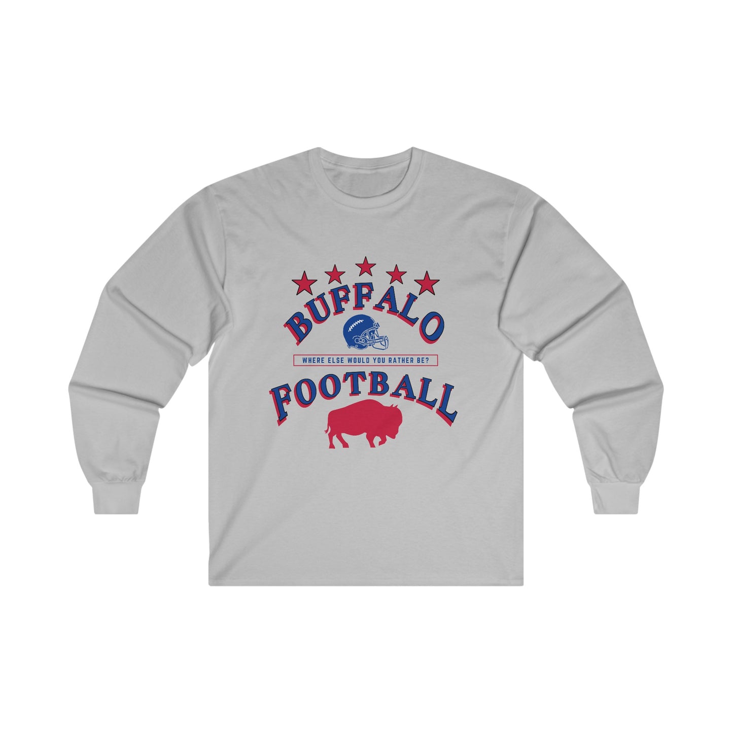 Logo Buffalo Ultra Cotton Long Sleeve Tee