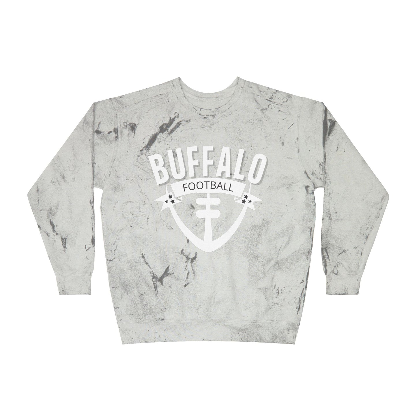 Buffalo Football Unisex Color Blast Crewneck Sweatshirt