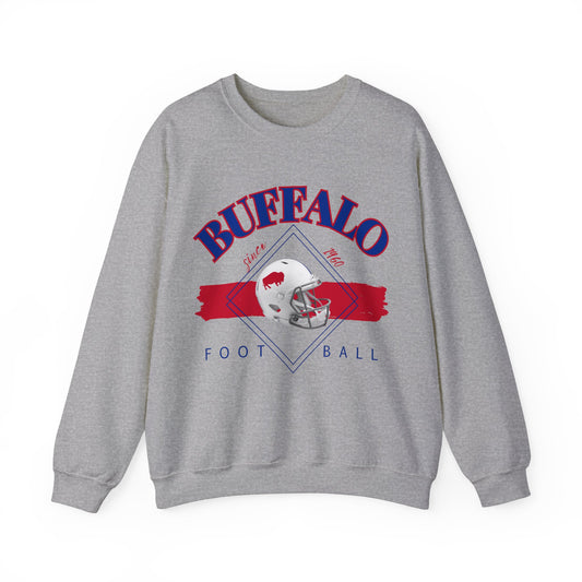 Logo Buffalo Football Unisex Heavy Blend Crewneck Sweatshirt