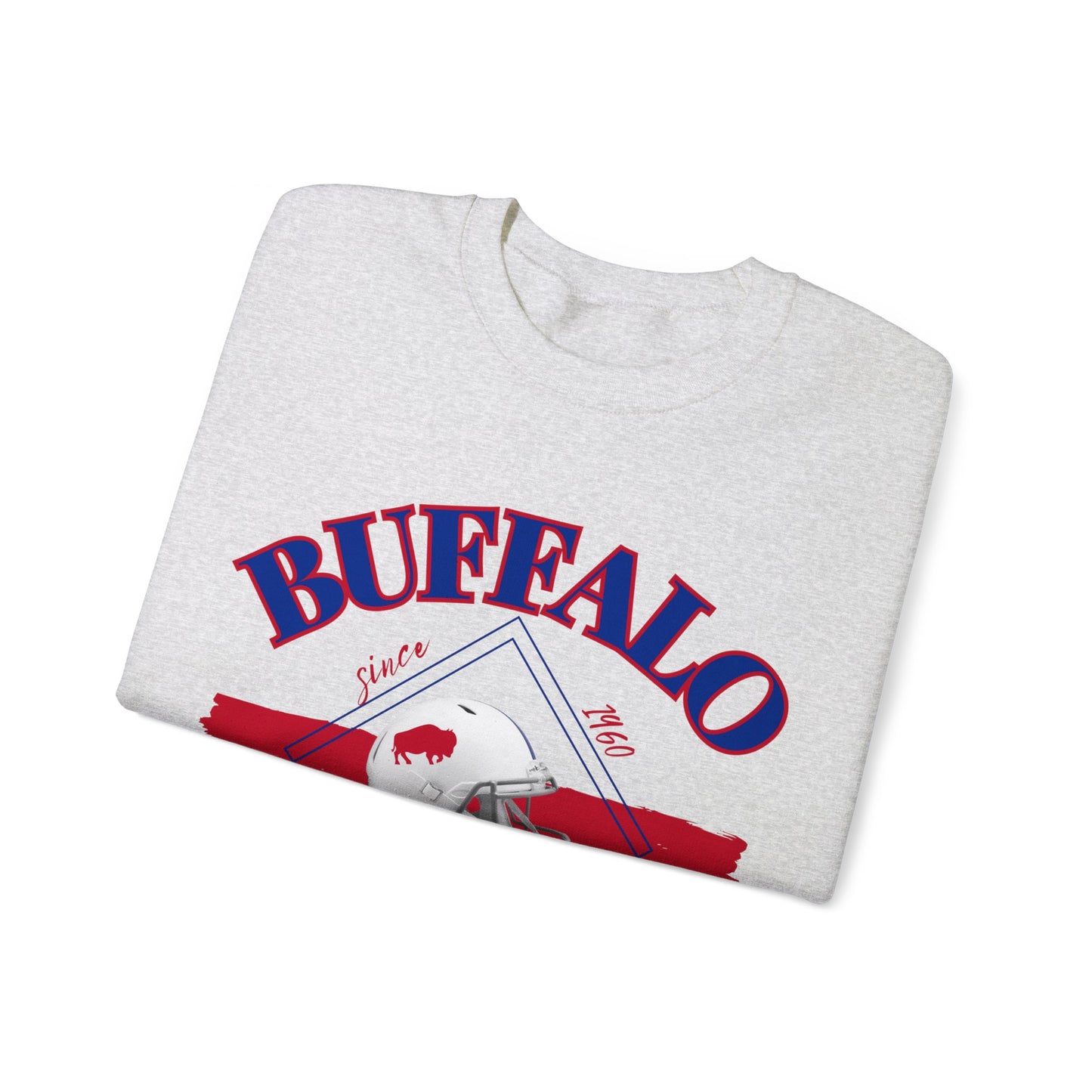 Logo Buffalo Football Unisex Heavy Blend Crewneck Sweatshirt