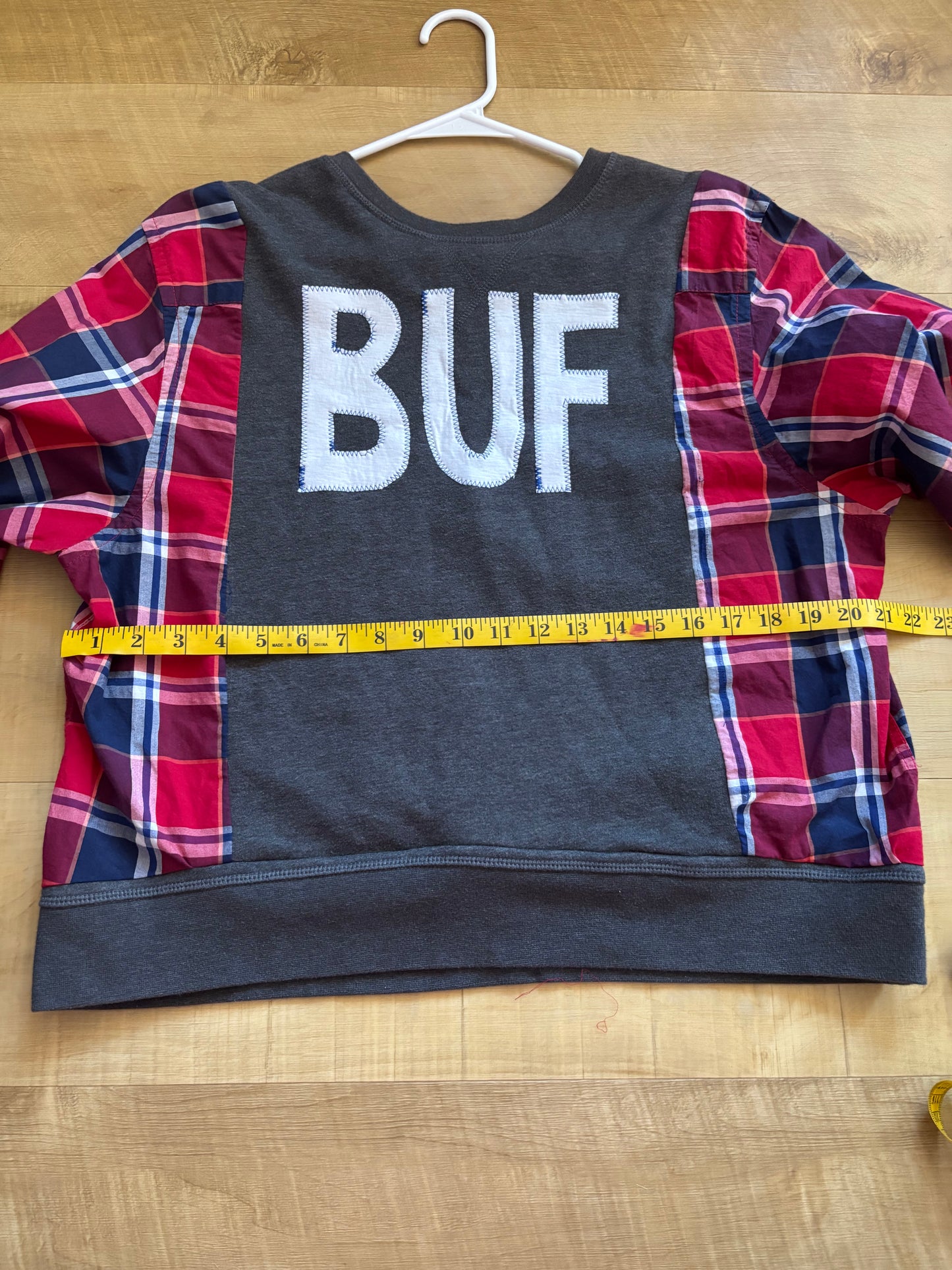Reworked Plaid BUF Crew