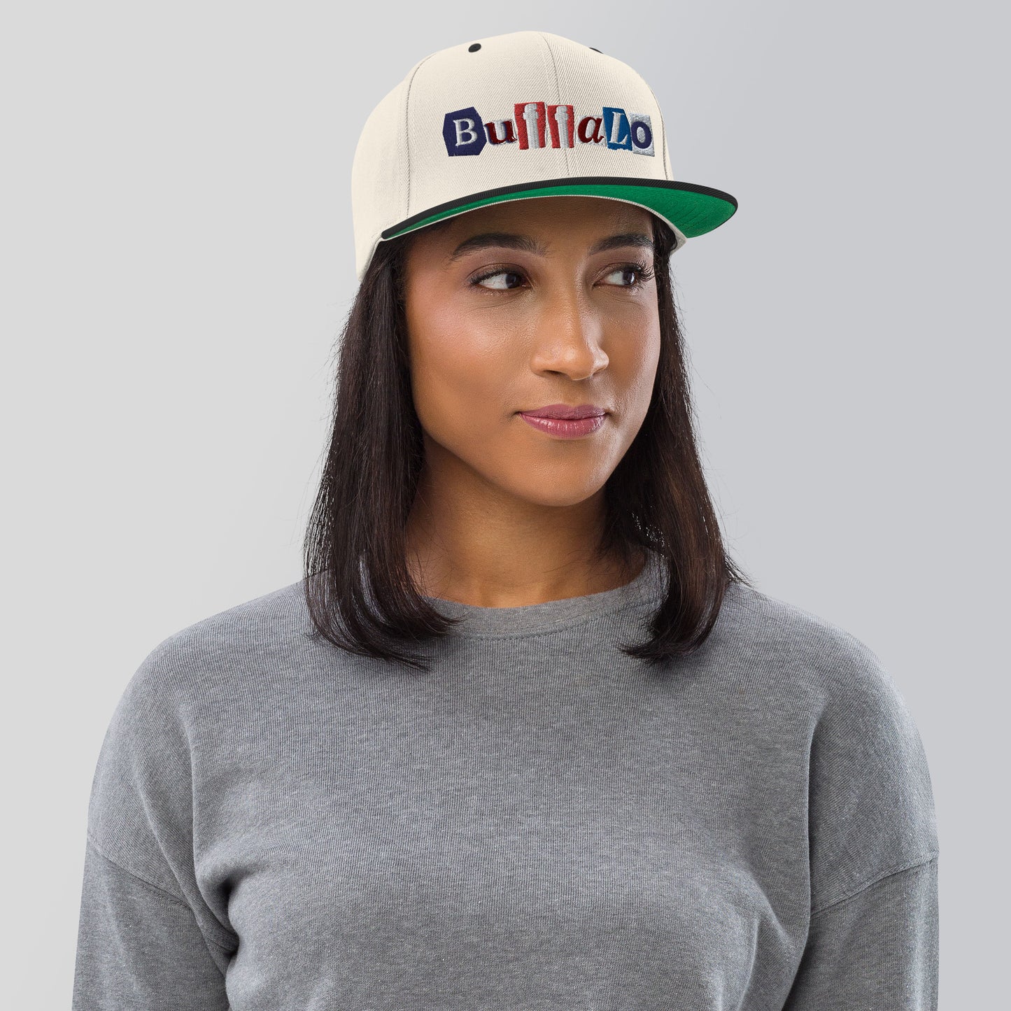 Buffalo Scrapbook Snapback Hat