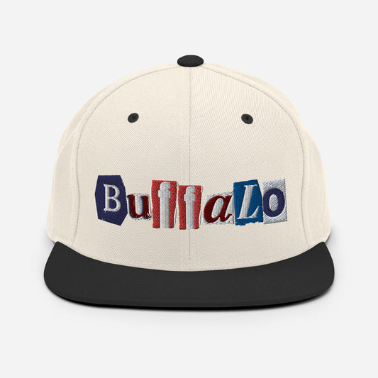 Buffalo Scrapbook Snapback Hat